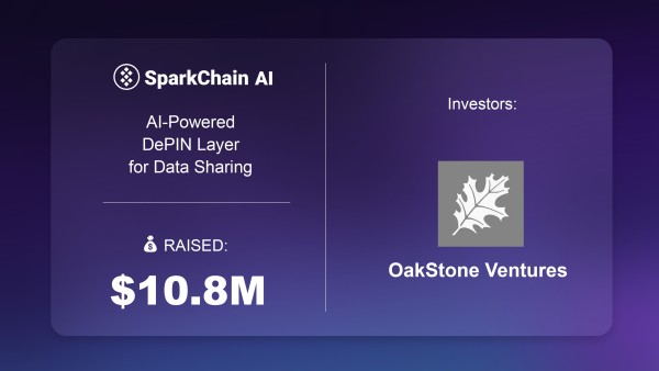 SparkChain AI Raises $10M in Funding Round Led by OakStone Ventures