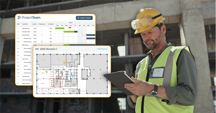 Best Construction Management Scheduling Technology: ProjectTeam.com Launches Powerful New Schedules Module